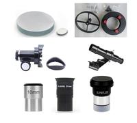 Accessoires télescopes Ensemble de télescope astronomique réflecteur D114F900 Miroir Primaire et Miroir secondaire avec focalisateur de Base Oculaire 10/25 mm(D114F900-DIY A Set)