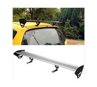 Accessoires Universels De Voiture De Course Becquet Toit Coffre en Aluminium Aile Arrière Voiture GT Becquet Avant pour Peugeot 206 105cm(Argent)