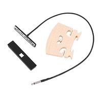 Accessoires Violin Kit, Support Barre Pickup et Chevalet en Bois pour Violon 4/4 - Qualité Professionnelle, Modèle Baroque Découpé, Facile à Utiliser