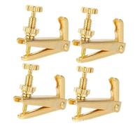 Accessoires Violon Débutant Tendeurs Fins Pour Violon En Alliage De Cuivre-nickel Pour Tailles 3/4 Et 4/4(Gold)