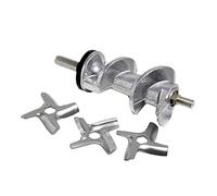 Accessoires Vis de moulin à viande de 128 mm avec des lames compatibles avec Moulinex HV8 656 Compatible avec Tefal 1500 1700 1800 ME7001 7108 Pièces de rechange appareils de cuisine