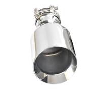 Accessoires Voiture Embout De Silencieux À Bord Biseauté En Acier Inoxydable 1 Pièce Tuyau D'échappement De Voiture Brillant Gorge Queue(51-101mm)