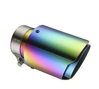 Accessoires Voiture Embout De Silencieux D'échappement Universel Droit En Acier Inoxydable Décoration Multicolore Pour Voiture Gorge Queue(63mm-89mm)