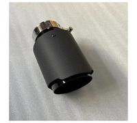 Accessoires Voiture Embouts D'échappement De Voiture Tuyau En Acier Inoxydable Noir Mat Queue De Silencieux Tuyau D'échappement Pour Universel 1 Pièce Tube D'extrémité Silencieux(76MM IN-89MM OUT)