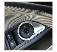 Accessoires Voiture Garniture Panneau Bouton Rétroviseur ABS Accessoires Pour Ford Pour Focus 3 4 Pour MK3 Pour MK4 2012-2018 Intérieurs Trim(Argent)