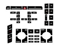 Accessoires Voiture Kit Réparation Bouton Commutateur Vitre Électrique Tableau Bord Autocollant Réparation Pour A4 B6 B7 2000-2008 Bouton D'alarme ESP Climatisation(Set type A)
