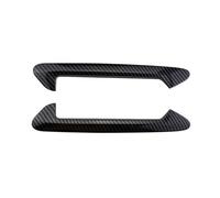 Accessoires Voiture Lot De 2 Autocollants Pour Grille D'aération Latérale Voiture Accessoires Pour BMW X3 G01 X4 G02 2018-2022 Intérieurs Trim(Fibre de carbone noir)