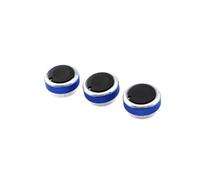 Accessoires Voiture Lot De 3 Boutons Climatisation Pour Ford Pour Focus 2 Pour MK2 Pour MK3 ST RS Pour Mondeo Intérieurs Trim(Bleu)