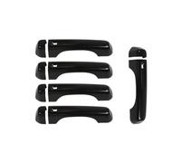 Accessoires Voiture Pour Jeep Pour Wrangler JL 2018 Voiture Extérieur Poignée Porte Latérale Hayon Décoration Couverture Autocollants Moulage Intérieure(B-Black)