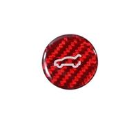 Accessoires Voiture Pour Tesla 2019 Pour Model 3 Pour Highland 2024 Pour Model Y Pour Juniper Intérieur Autocollant Garniture Bouton Commutateur Fibre Carbone(Carbon red old Y 19-24 3 19-23)