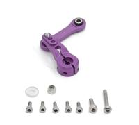 Accessoires voitures RC Compatible Avec ARRMA 1/7 Pour Mojave Pour Kraton Pour Typhon 1/8 RC Pièces D'amélioration Pour Voiture Accessoires Bras De Servo 25T Et Biellette De Direction(Purple)
