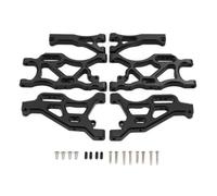 Accessoires voitures RC Compatible Avec ARRMA Pour Limitless 6S Pour Typhon 6S 1/7 1/8 RC, Accessoires De Pièces De Voiture, 6 Pièces, Jeu De Bras De Suspension Avant Et Arrière En Métal(Black)