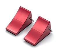 Accessoires voitures RC Compatible Avec Axial Pour SCX10 Pour Traxxas Pour TRX-4 1/10 Pièces De Voiture RC 2 Pièces Cales De Roue En Métal Blocs Bouchon Antidérapant De Pneu Antidérapant(Red)