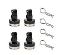 Accessoires voitures RC Compatible Avec Axial Pour SCX10 Pour Traxxas Pour TRX4 D90 D110 Pour HSP 1/10 Supports De Carrosserie Pour Voitures RC, Aimants Invisibles, Fixation Fixe Avec Clip(Black)