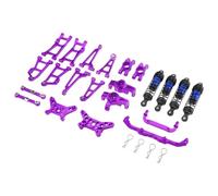 Accessoires voitures RC Compatible Avec MJX Pour HYPER GO 1/14 RC Voiture Pièces Accessoires Métal Pour Bras Oscillant Bras De Direction Coupe De Suspension Kit De Colonne De Carrosserie(Purple)