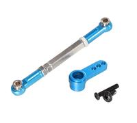 Accessoires voitures RC Compatible Avec MJX Pour Hyper Go H12Y 1/12 RC Amélioration De Voiture Modification Pièces Et Accessoires Tige De Servo En Métal, Bras De Servo, Pièces Fragiles OP(Blue)