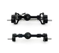 Accessoires voitures RC Compatible Avec MN Pour MN99S Pour MN98 D90 D91 D99 D99S MN90 1/12 RC Accessoires De Mise À Niveau Pour Voiture Pièces : Essieu Portique Avant Et Arrière En Métal(Black)