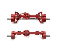 Accessoires voitures RC Compatible Avec MN Pour MN99S Pour MN98 D90 D91 D99 D99S MN90 1/12 RC Accessoires De Mise À Niveau Pour Voiture Pièces : Essieu Portique Avant Et Arrière En Métal(Red)