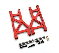 Accessoires Voitures RC Compatible avec Tamiya 1/10 DT04 58741 DT03 58587 58628 RC, Pièces De Mise À Niveau De Voiture, Accessoires Inférieur Arrière en Métal pour Composants De Bras Oscillant(Red)