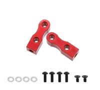 Accessoires Voitures RC Compatible avec Tamiya Ford TT01 Form TT02 RC Amélioration De La Voiture Accessoires De Remplacement Et De Modification Pièces Support De Servo LY160(Red)