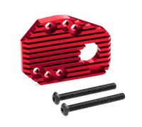 Accessoires Voitures RC Compatible avec Tamiya M05 M-05 1/10 RC, Mise À Niveau De Voiture, Pièces De Rechange, Accessoires, Plaque De Montage De Moteur en Métal, Dissipateur Thermique(Red)