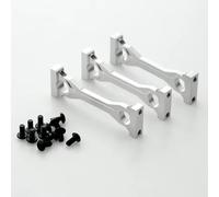 Accessoires Voitures RC Compatible avec Tamiya pour Actros pour Man 1/14 RC Voiture, Camion, Tracteur Pièces De Mise À Niveau 3 Pièces Support Central Métallique pour Châssis(Silver)