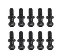 Accessoires Voitures RC Compatible avec Tamiya pour TT01 pour TT02 pour Sakura 1/10 RC Car Parts pour Accessoires Universels 10 Pièces M3 Vis À Tête Sphérique Hexagonale en Métal(Black)