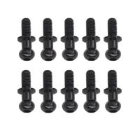 Accessoires Voitures RC Compatible avec Tamiya pour TT01 pour TT02 pour Sakura 1/10 RC Drift Car Pièces De Mise À Niveau, Accessoires 10 Pièces M3 Vis À Tête Sphérique Hexagonale en Métal(Black)