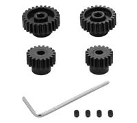 Accessoires Voitures RC Compatible avec Tamiya pour TT01 pour TT02 TB02 TA05 RC Pièces De Mise À Niveau De Voiture 4pcs Engrenage Mère 18T 19T 23T 24T Engrenage De Pignon en Alliage D'aluminium