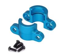 Accessoires Voitures RC Compatible avec Tamiya pour TT02 1/10 RC Pièces Accessoires 2 Pièces Cache-Arbre De Transmission Central en Métal Support Fixe en Forme D'os De Chien(Blue)