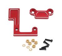 Accessoires Voitures RC Compatible avec Tamiya pour TT02 TT02D pour TT02B TT02S Voiture Télécommandée Pièces 1 Jeu Métal Kit De Support Roulement D'axe Et Engrenage pour Siège(Red)