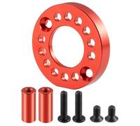 Accessoires Voitures RC Compatible avec Tamiya TA01 TA02 DF01 1/10 RC, Pièces De Modification De Mise À Niveau De Voiture, Accessoires Support De Moteur(Red)