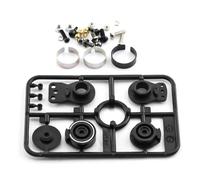 Accessoires Voitures RC Compatible avec Tamiya XV01 XV02 pour TT02 TD2 M05 1/10 RC, Accessoires De Pièces De Voiture en Métal, Servomoteur À Couple Élevé, Bras De Servomoteur 51000 50473(Black)