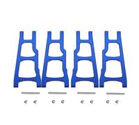 Accessoires voitures RC Compatible Avec Traxxas Pour Slash 4x4 Pour Rustler Pour Stampede 1/10 RC Pièces D'amélioration Pour Voiture 4 Pièces Bras De Suspension Inférieurs Avant Et Arrière(Blue)