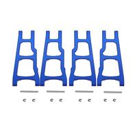Accessoires voitures RC Compatible Avec Traxxas Pour Slash 4X4 Pour Stampede 1/10 RC, Pièces De Mise À Niveau De Voiture, Accessoires, Jeu De Bras De Suspension Avant Et Arrière En Métal 3655(Blue)