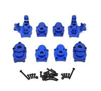 Accessoires voitures RC Pour Absima CR1.8 Pour Yucatan CR3.4 Pour Sherpa Pour YK4082 YK4102 Pour Khamba 1/8 1/10 Boîtier D'engrenage Portail Avant Arrière Métal Pièces Mise À Niveau Voiture RC(Blue)