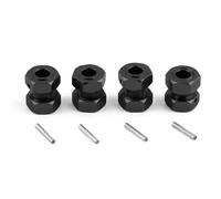 Accessoires voitures RC Pour Arrma 6S Pour Typhon Pour Limitless Pour Mojave Pour Felony 1/7 Pièces Accessoires Rechange Roues Hexagonales Métal 17 Mm Voiture Télécommandée(Black)