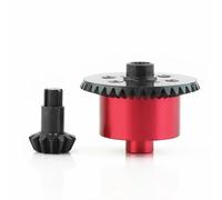Accessoires voitures RC Pour Arrma Pour Kraton Pour Senton Big Pour Rock Pour Granite Pour Outcast 4x4 1/10 Boîtier Différentiel Métallique 37 Dents Pignon Principal D'entrée 13 Dents(Red)