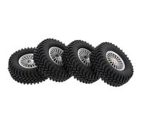 Accessoires Voitures RC pour Axial pour SCX10 D90 pour Tamiya CC01 1/10 RC pour Rock Crawler 4PCS 98mm 1,9 Pouces Pneus en Caoutchouc avec Inserts Mousse