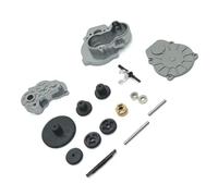 Accessoires voitures RC Pour FMS Pour FCX24 Pour Unimog K5 Pour Blazer 1/24 Kit Cache-engrenages Transmission Aluminium Pièces Détachées Voitures Radiocommandées Accessoires Mises À Niveau(Gray)