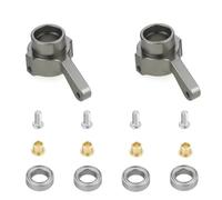 Accessoires voitures RC Pour MN D90 D91 Pour WPL B1 B-1 B14 B-14 B16 B24 B-24 C14 C-14 C24 C-24 B36 2 Pièces Coupelle Direction Métal Tournant Accessoires Voiture RC Pièces(Gray)