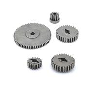 Accessoires voitures RC Pour MN128 MN86 MN86S MN86K MN86KS Ensemble D'engrenages Boîte Vitesses Transmission Métal Accessoires Remplacement Pièces Voiture Sur Chenilles RC 1/12(Front and Center)