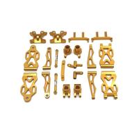 Accessoires voitures RC Pour SCY 16101 16102 16106 16201 Pour JJRC Q130A Q130B Q117 1/16 Kit Coupelles Direction Avant Arrière Métal Voiture Radiocommandée(Yellow)