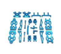 Accessoires voitures RC Pour SCY 16101 16102 16106 16201 Pour JJRC Q130A Q130B Q117 1/16 Kit Coupelles Direction Avant Arrière Métal Voiture Radiocommandée(Blue)