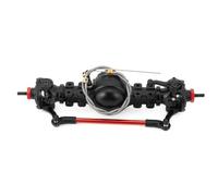 Accessoires Voitures RC pour Tamiya pour Remorque pour Tracteur 1/14 RC Camion Voiture Pièces De Métal Avant Arrière Essieu Différentiel Intégré Engrenage en Acier Modifiées(Front Axle)