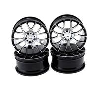 Accessoires Voitures RC pour Tamiya pour Tt-01 pour Tt-02 XV-01 pour Hsp pour Hpi 1/10 Rc Pièces De Mise À Niveau Voiture Accessoires Moyeu Jante en Alliage D’Aluminium(Black)