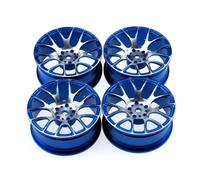 Accessoires Voitures RC pour Tamiya pour Tt-01 pour Tt-02 XV-01 pour Hsp pour Hpi 1/10 Rc Pièces De Mise À Niveau Voiture Accessoires Moyeu Jante en Alliage D’Aluminium(Blue)