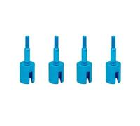 Accessoires Voitures RC pour Tamiya pour TT01 pour TT02 pour TT02B TT02D TT02E 1/10 RC Pièces De Mise À Niveau Voiture 4 Coupe Roue D’essieu en Métal(Blue)