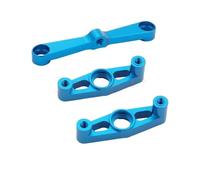 Accessoires Voitures RC pour Tamiya pour TT02 Ensemble Complet Pièces Mise Niveau Métal Tasse Direction Bras Avant Arrière Support D'amortisseur Tige Remplacement Voiture RC(Steering Group)
