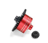 Accessoires Voitures RC pour Tamiya pour TT02 pour TT02B XV02 Pièces Modifiées Boîtier Différentiel en Métal avec Engrenage Principal Acier Droit 1/10 RC Mise À Niveau Voiture(Red)